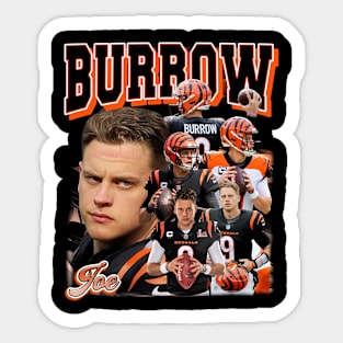 Joe Burrow Vintage Collage Sticker